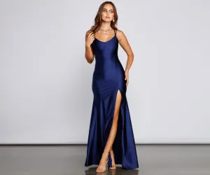 Summer Formal Stylish Lace-Up Mermaid Dress