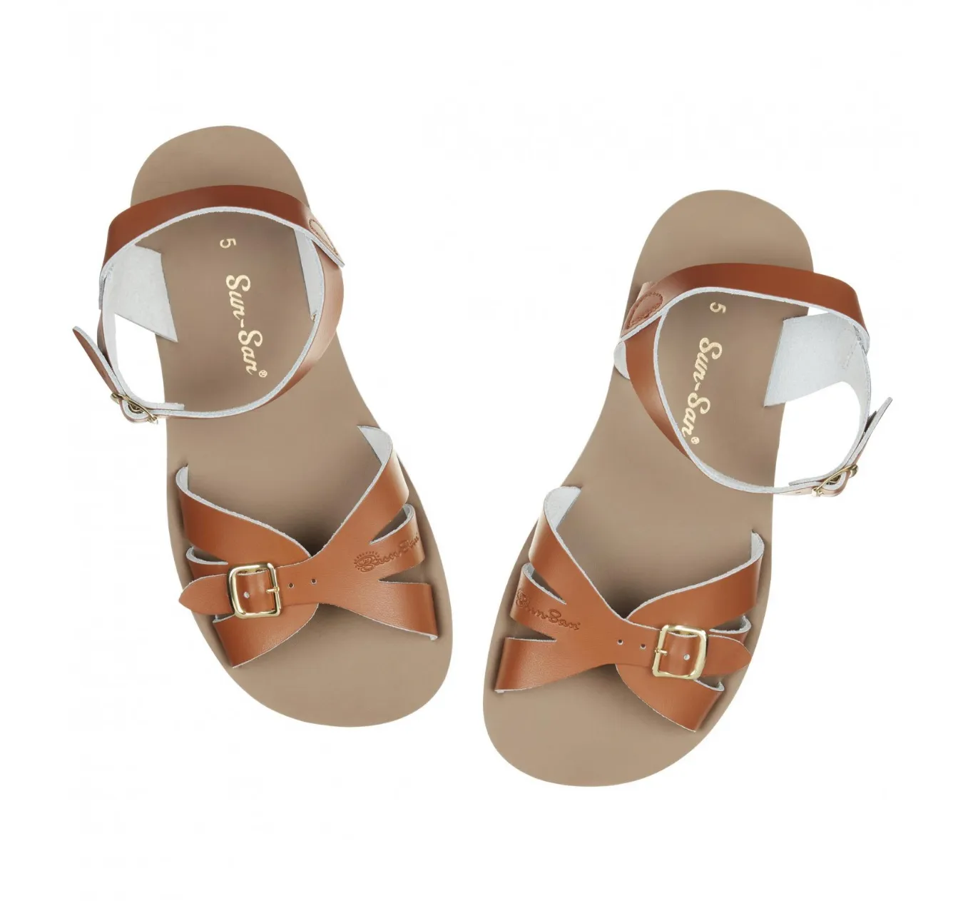 Sun -san Boardwalk sandal (tan, Adult)