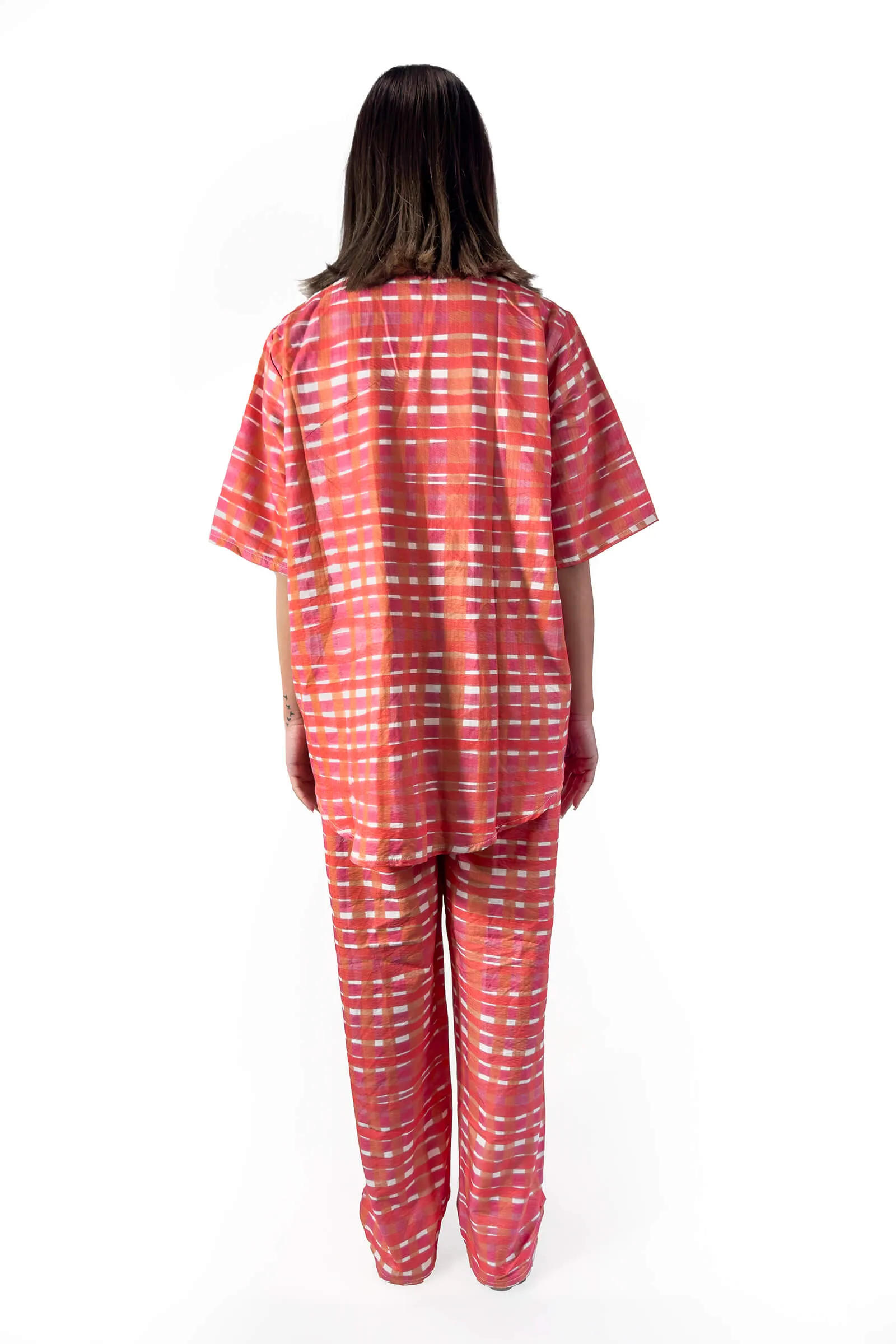 Sunset Glow Plaid Set