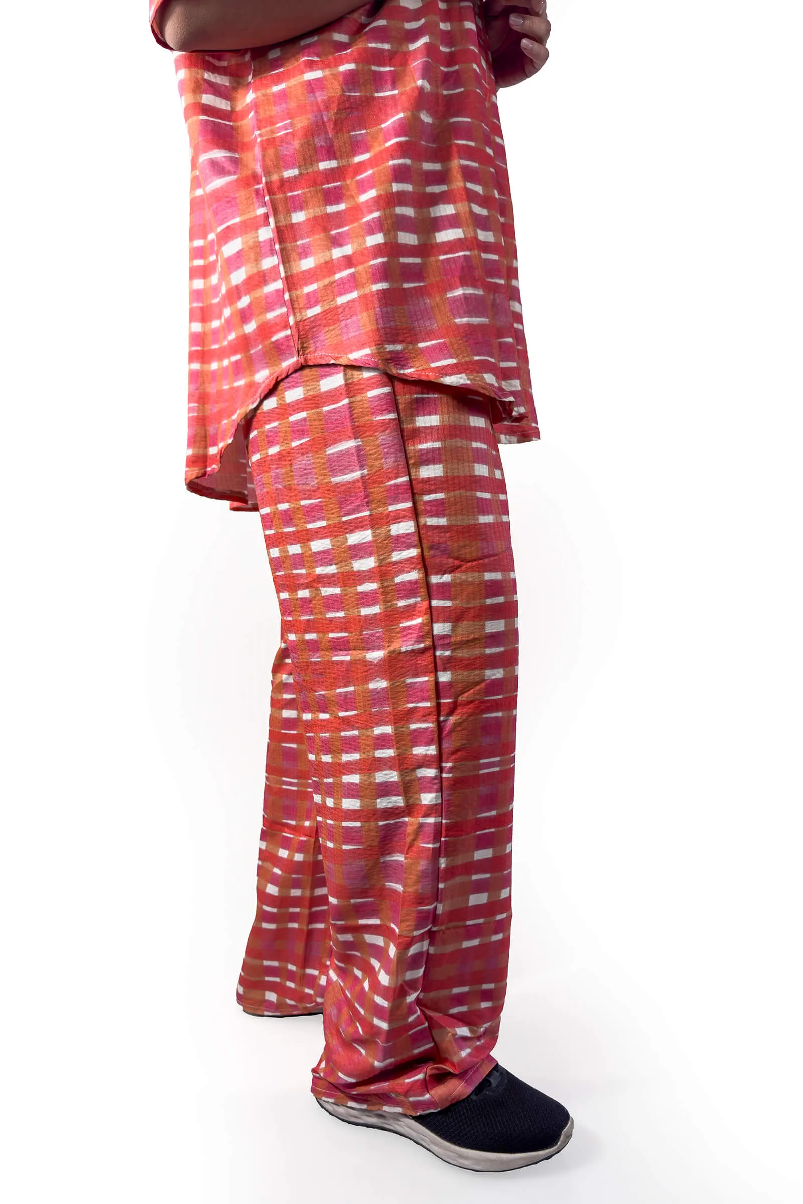 Sunset Glow Plaid Set