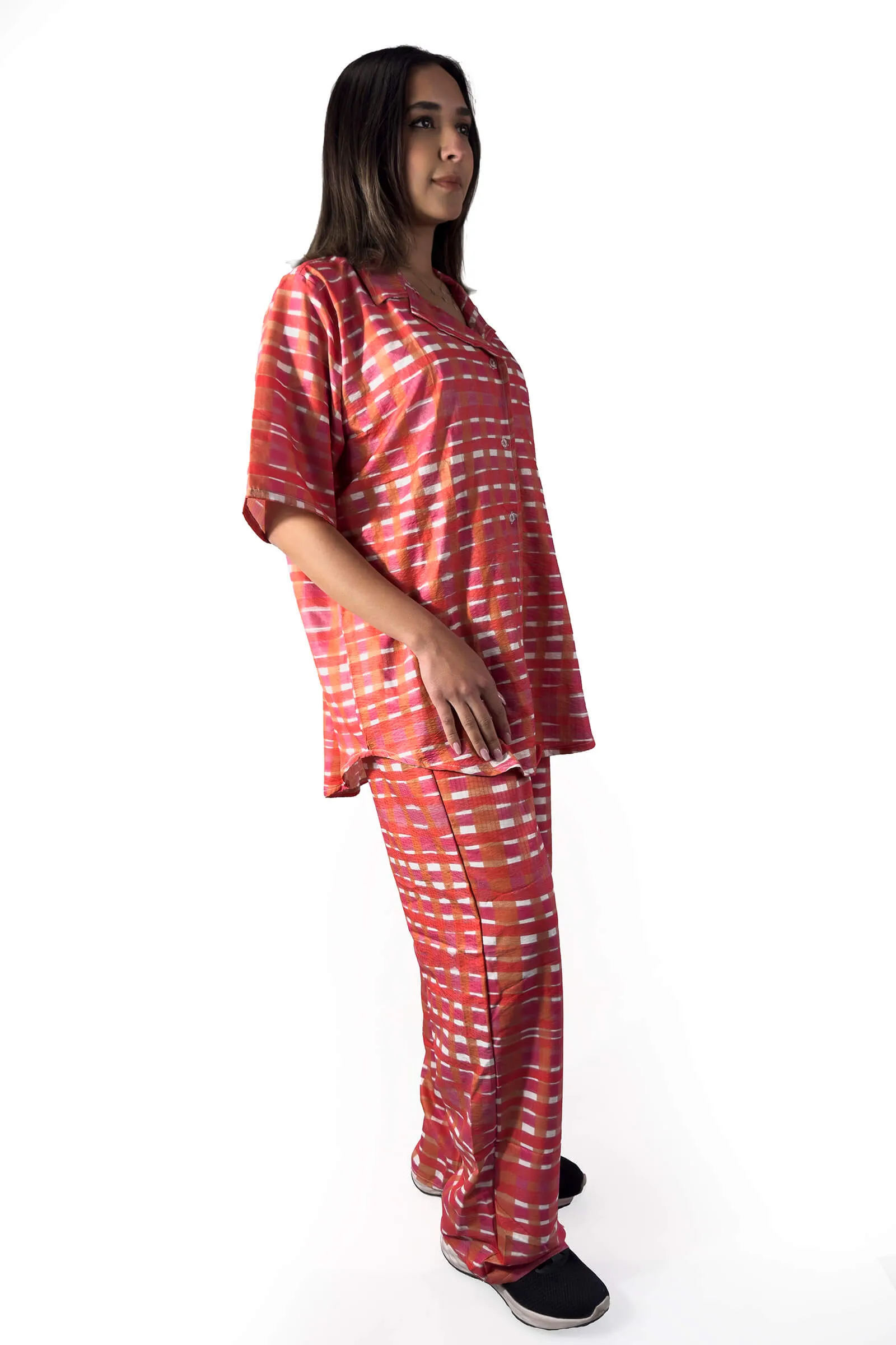 Sunset Glow Plaid Set