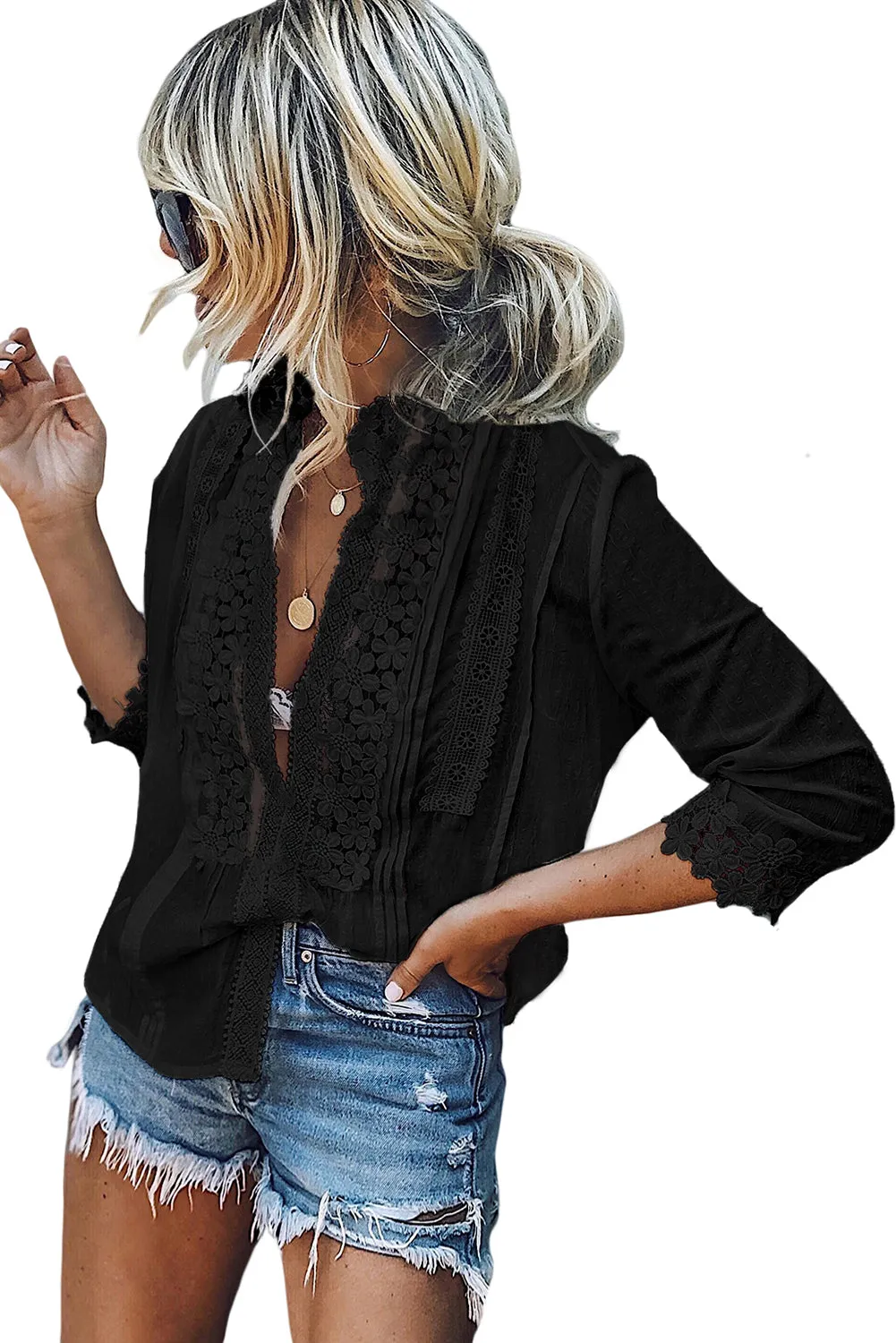 Sweet Mary Crochet Lace Top