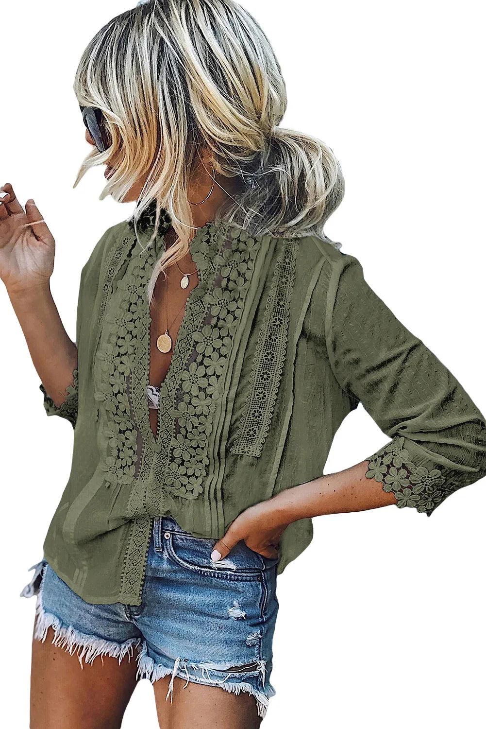 Sweet Mary Crochet Lace Top