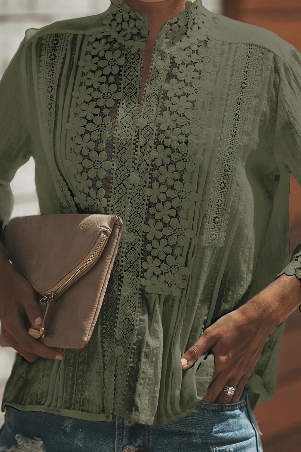 Sweet Mary Crochet Lace Top