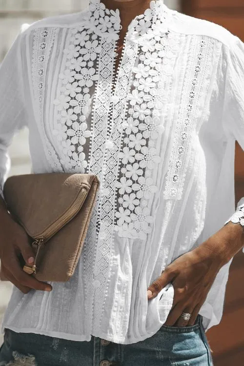 Sweet Mary Crochet Lace Top