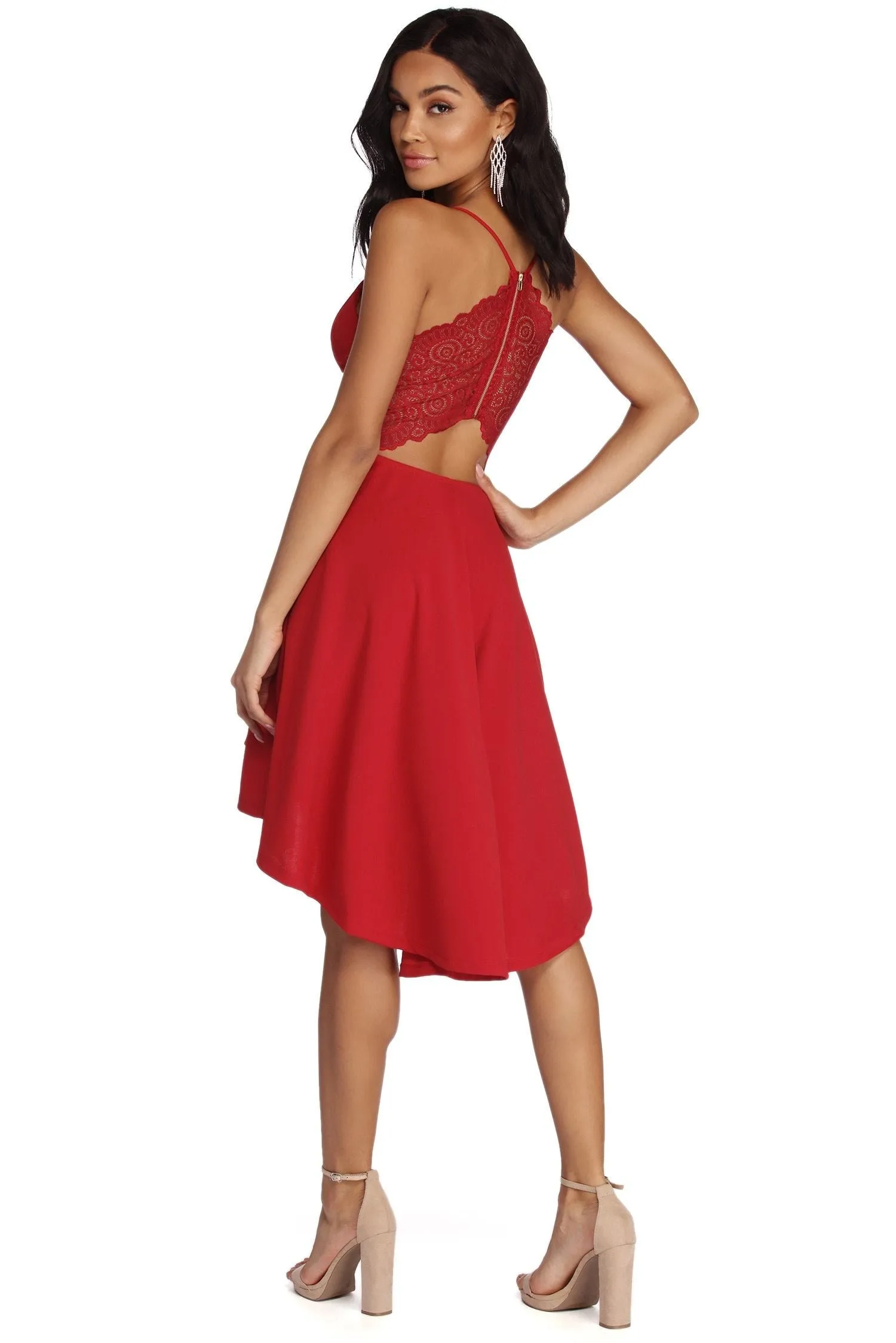 Swept Off Your Charming Feet High-Low Dress