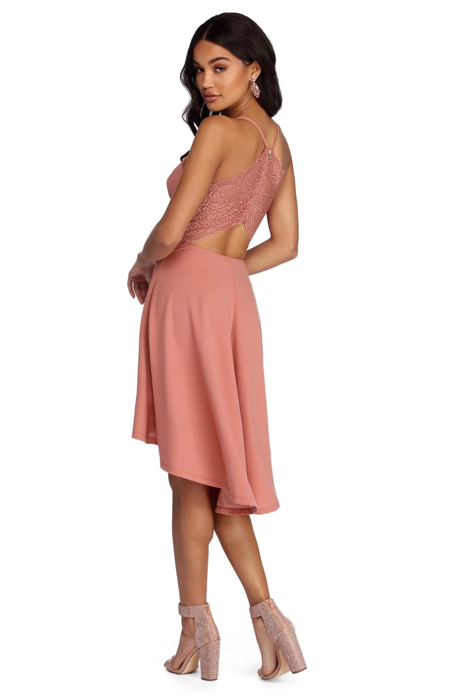 Swept Off Your Charming Feet High-Low Dress