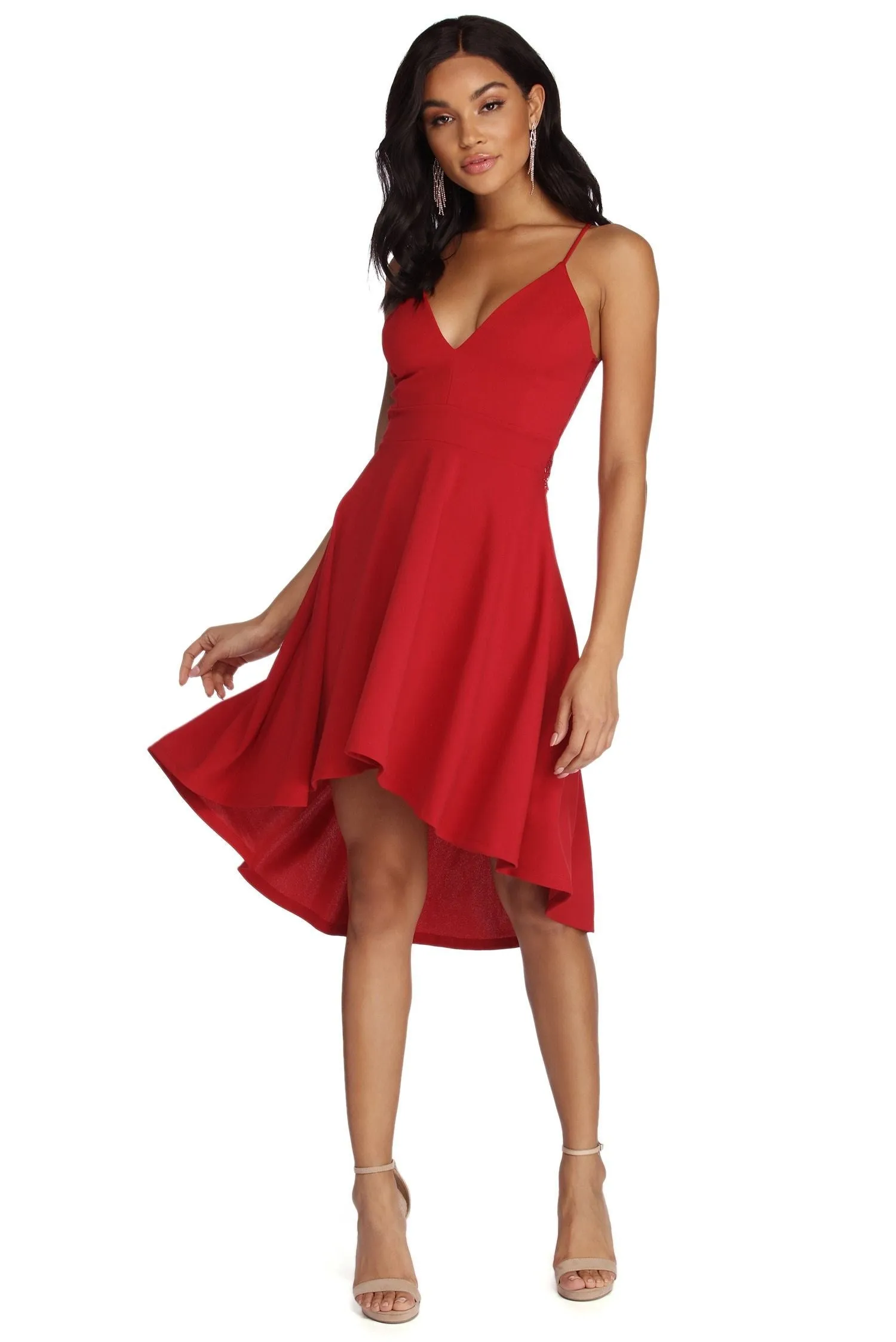 Swept Off Your Charming Feet High-Low Dress