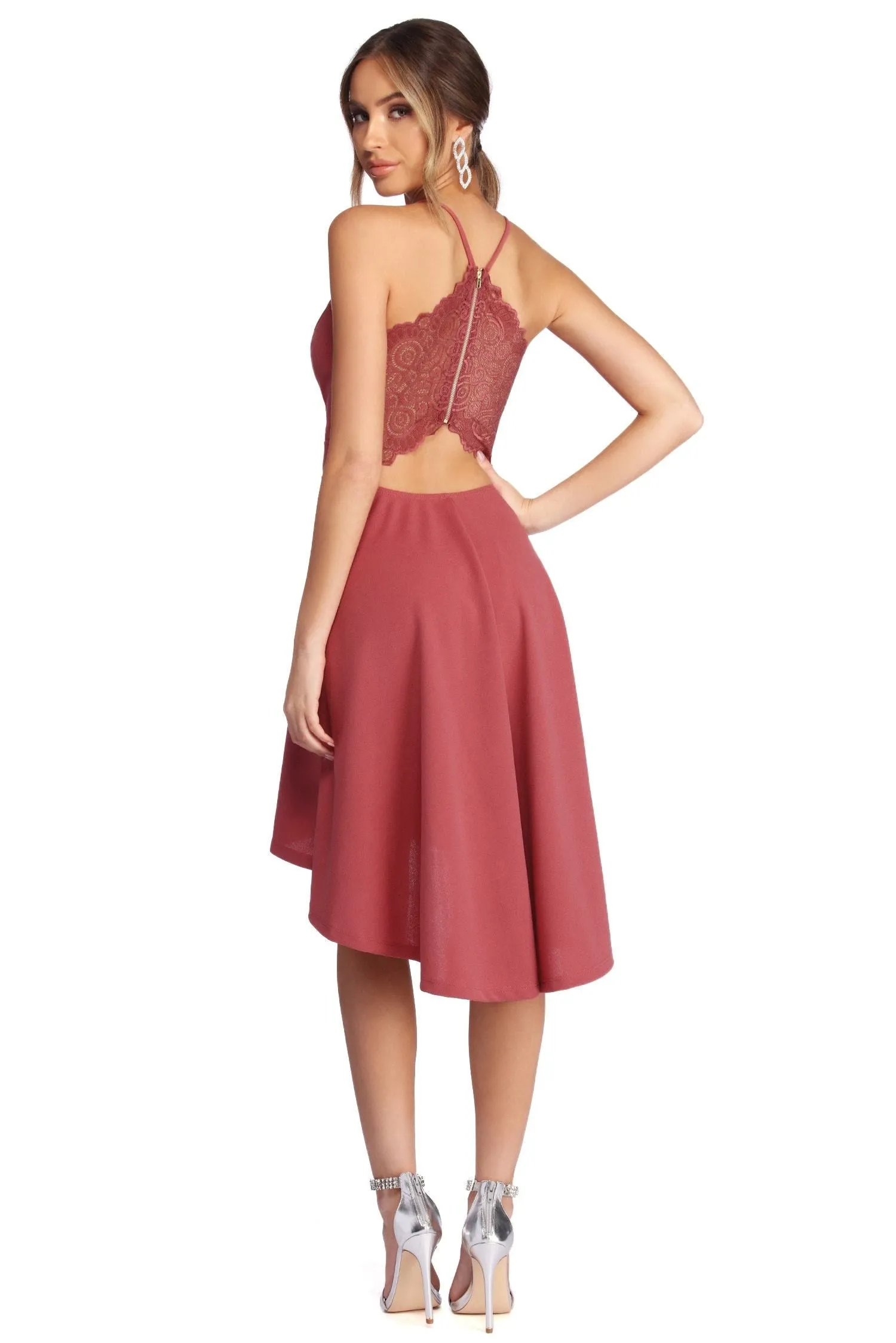 Swept Off Your Charming Feet High-Low Dress