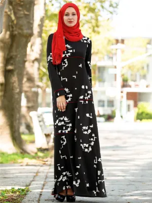 Tharwat Pixel Noir Modesty Dress