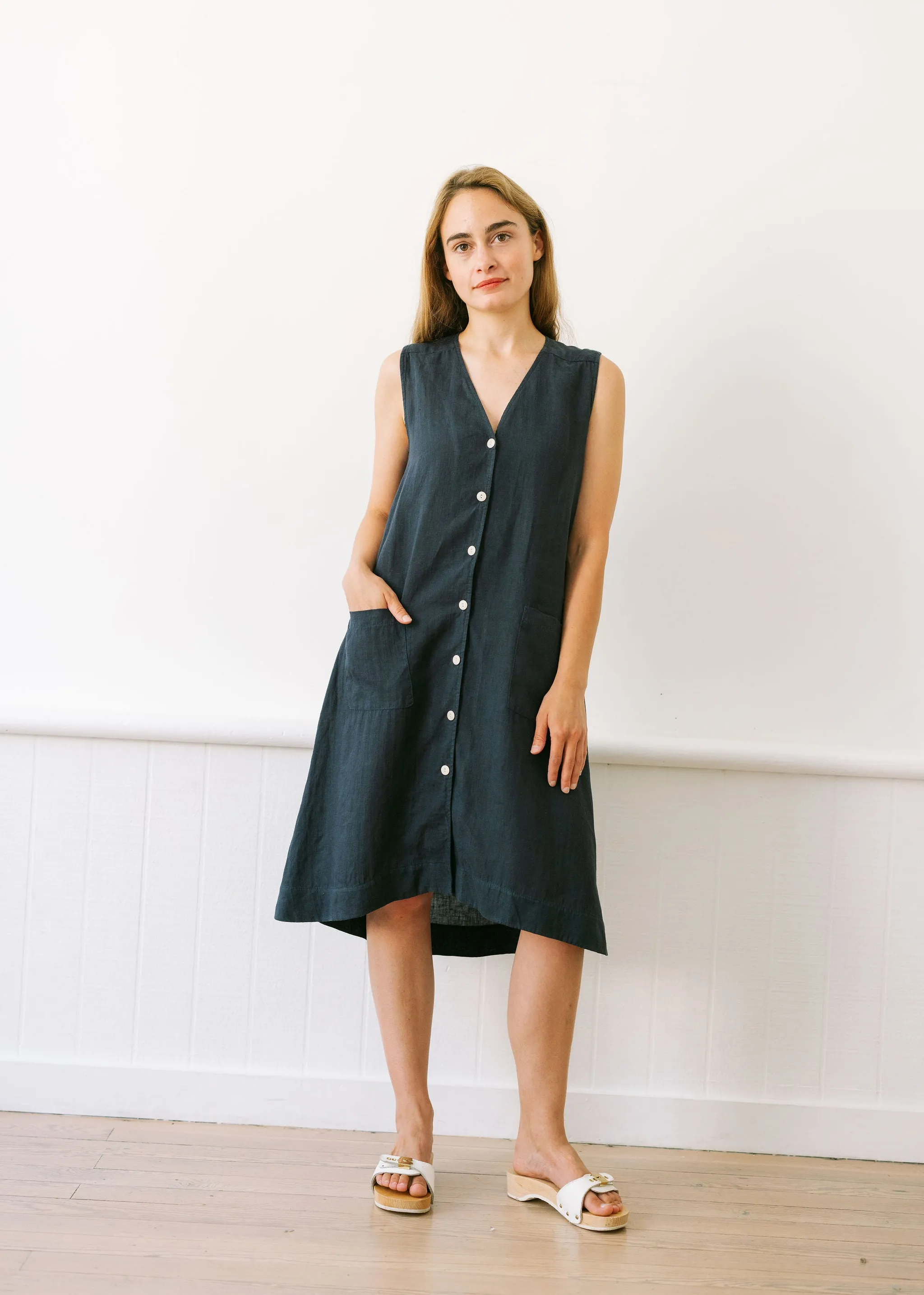 The Stella Dress in Navy