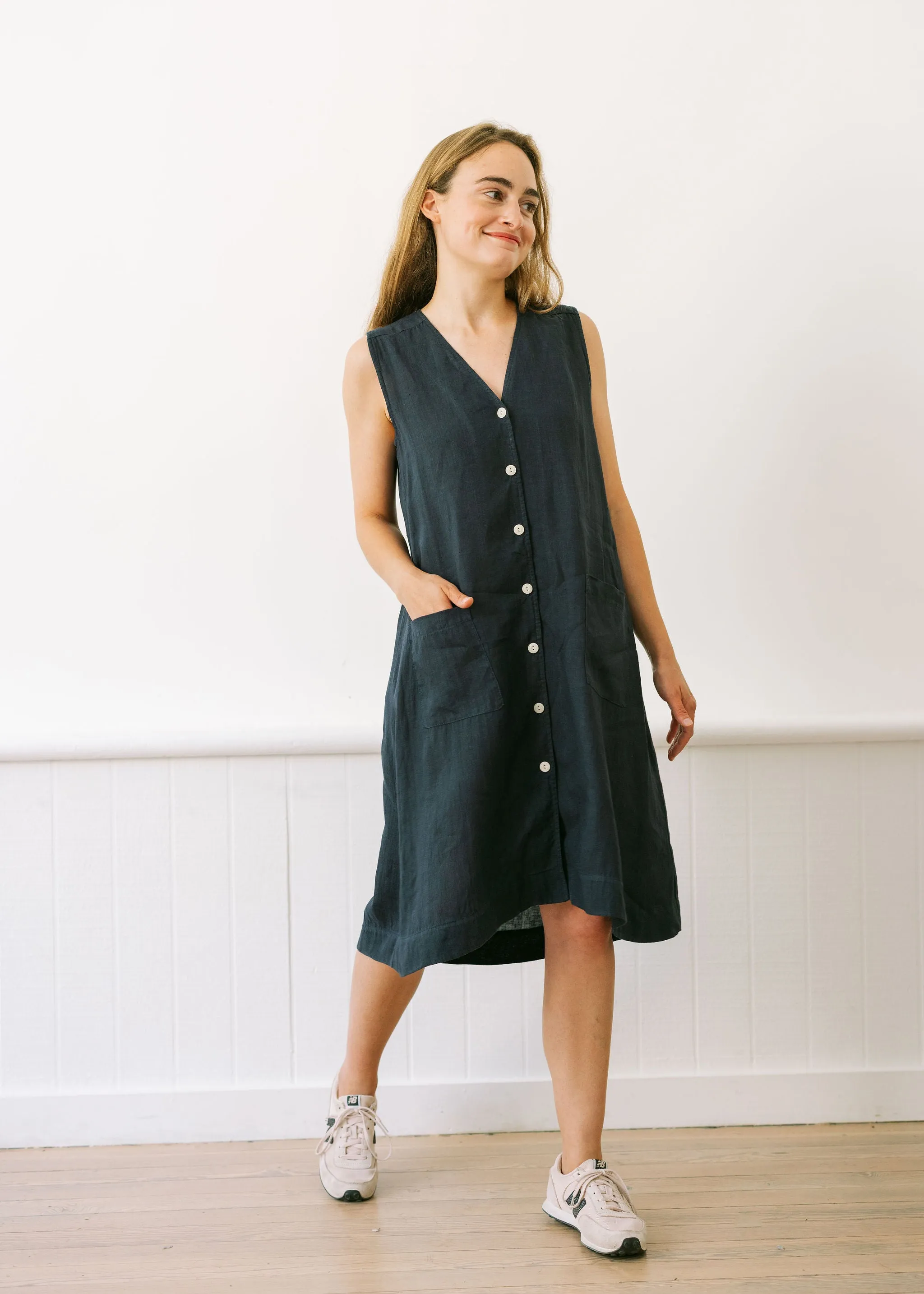 The Stella Dress in Navy