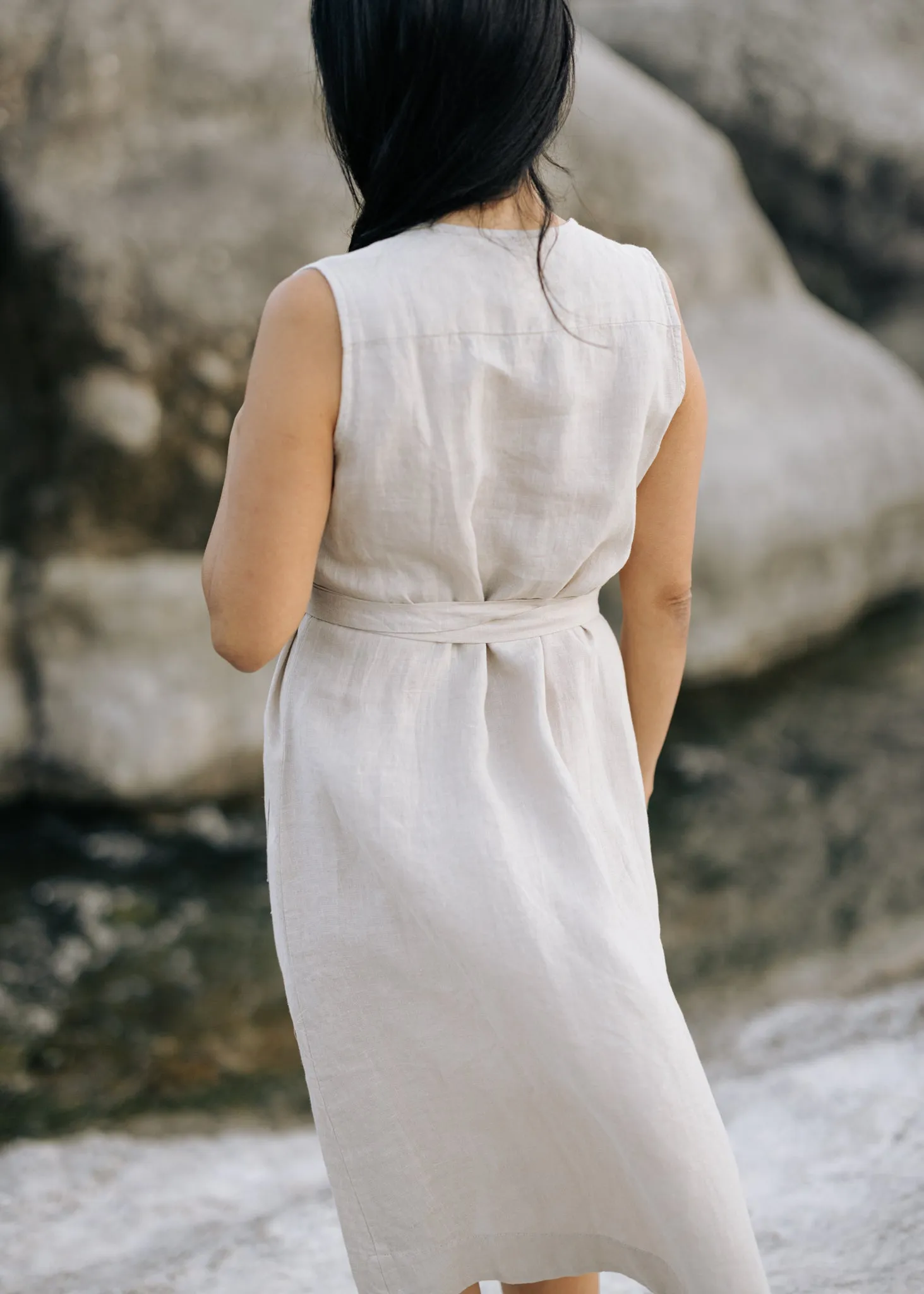 The Stella Dress in Sandstone