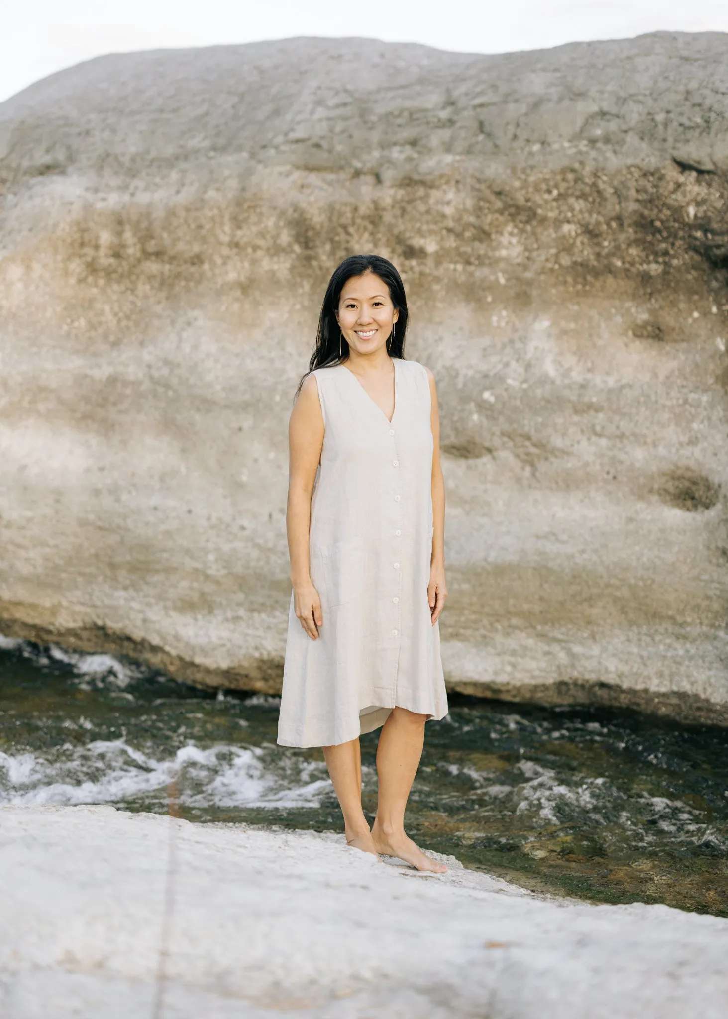 The Stella Dress in Sandstone