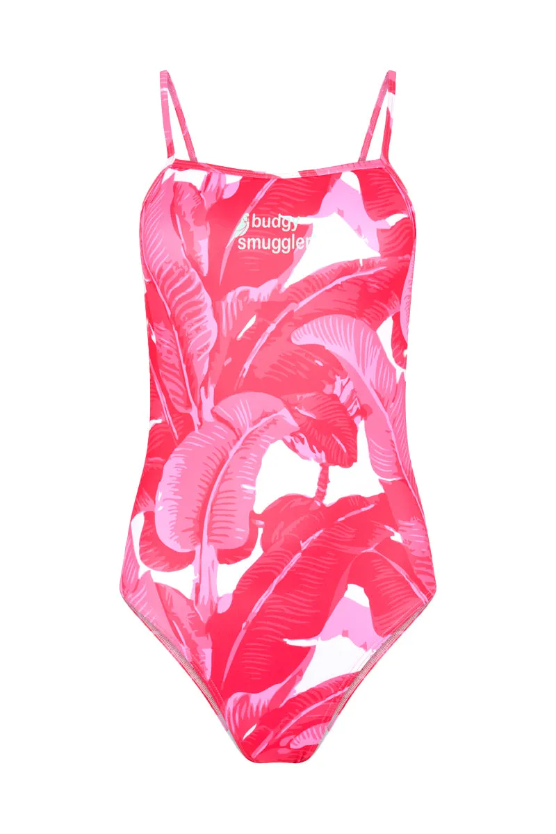 Thin Strap Racer in McGrath Foundation Pink Palms