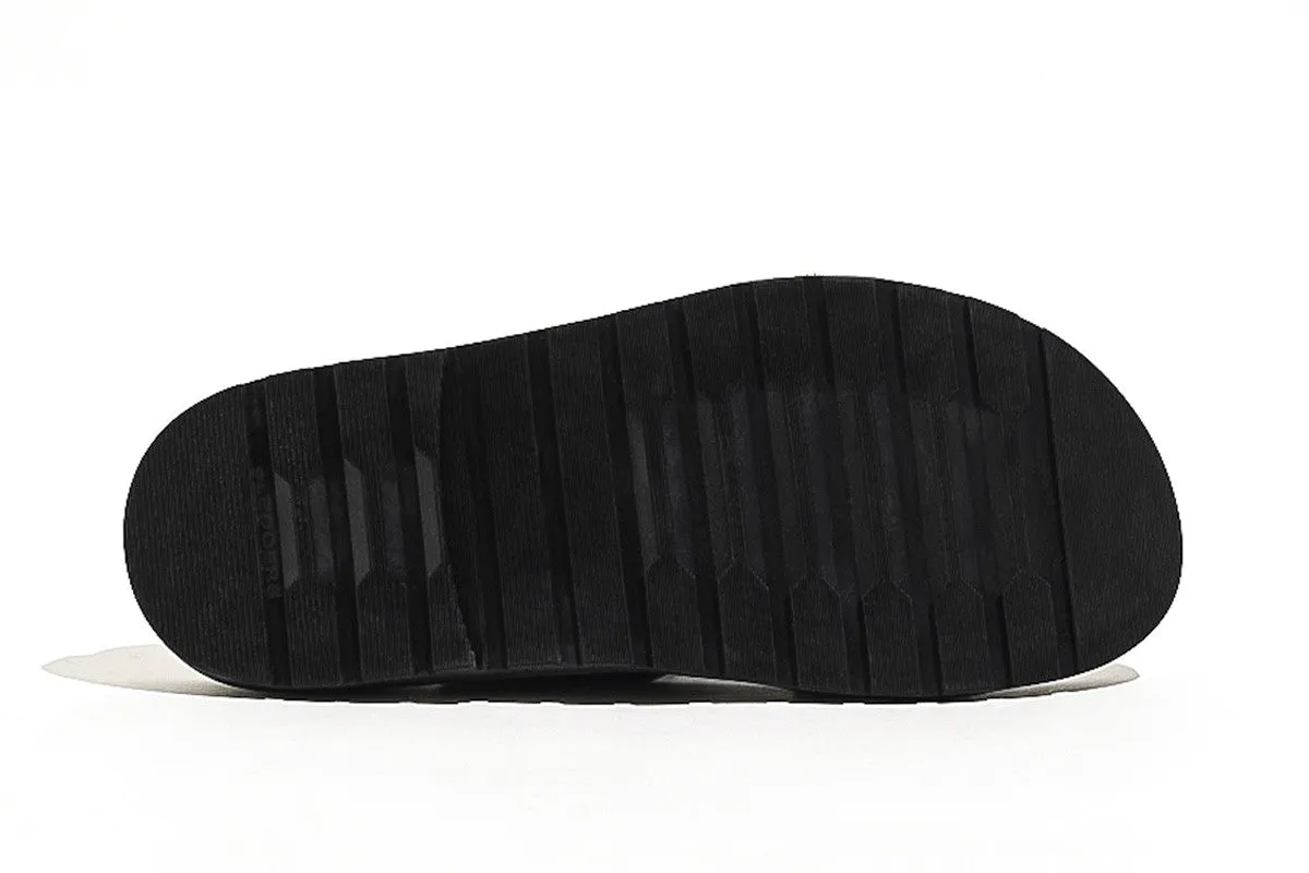 Toshio Black Slide Sandals