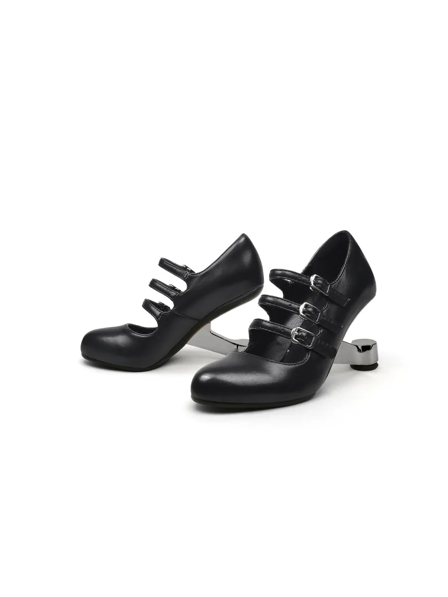 Trix Black Heel Mary Jane