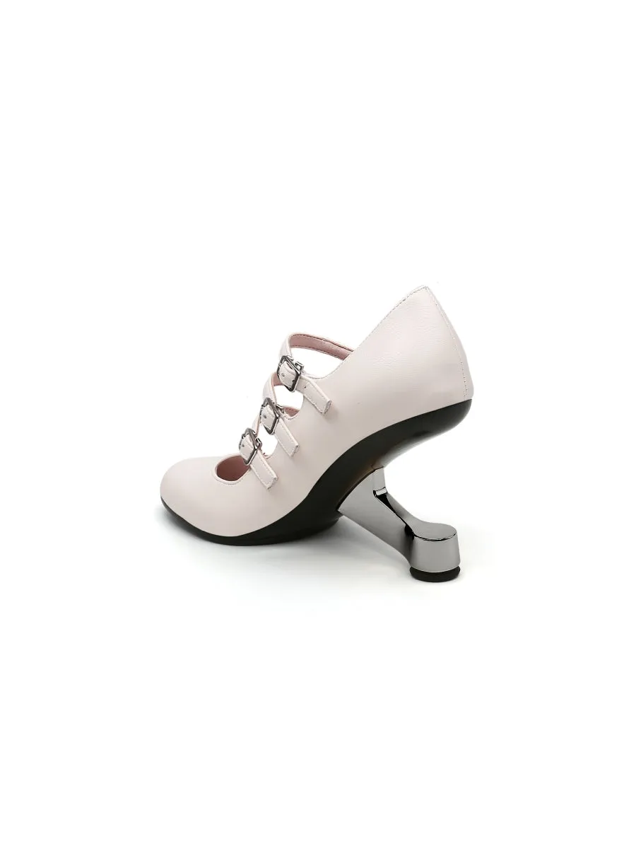 Trix Ivory Heel Mary Jane