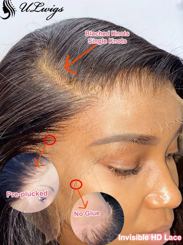 Undetectable Lace Invisible Lace High Yaki Lace Front Wig ULWIGS94