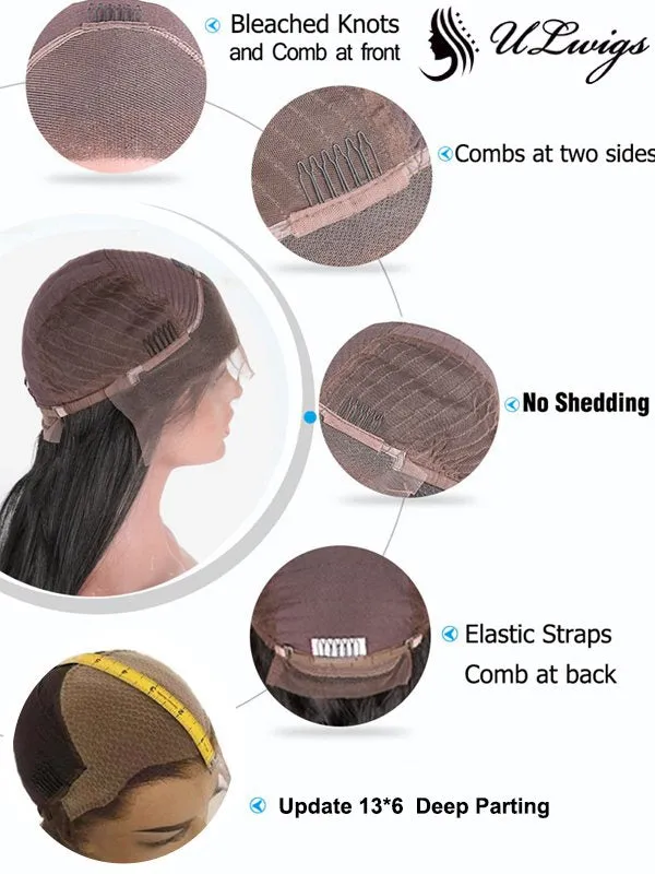 Undetectable Lace Invisible Lace High Yaki Lace Front Wig ULWIGS94
