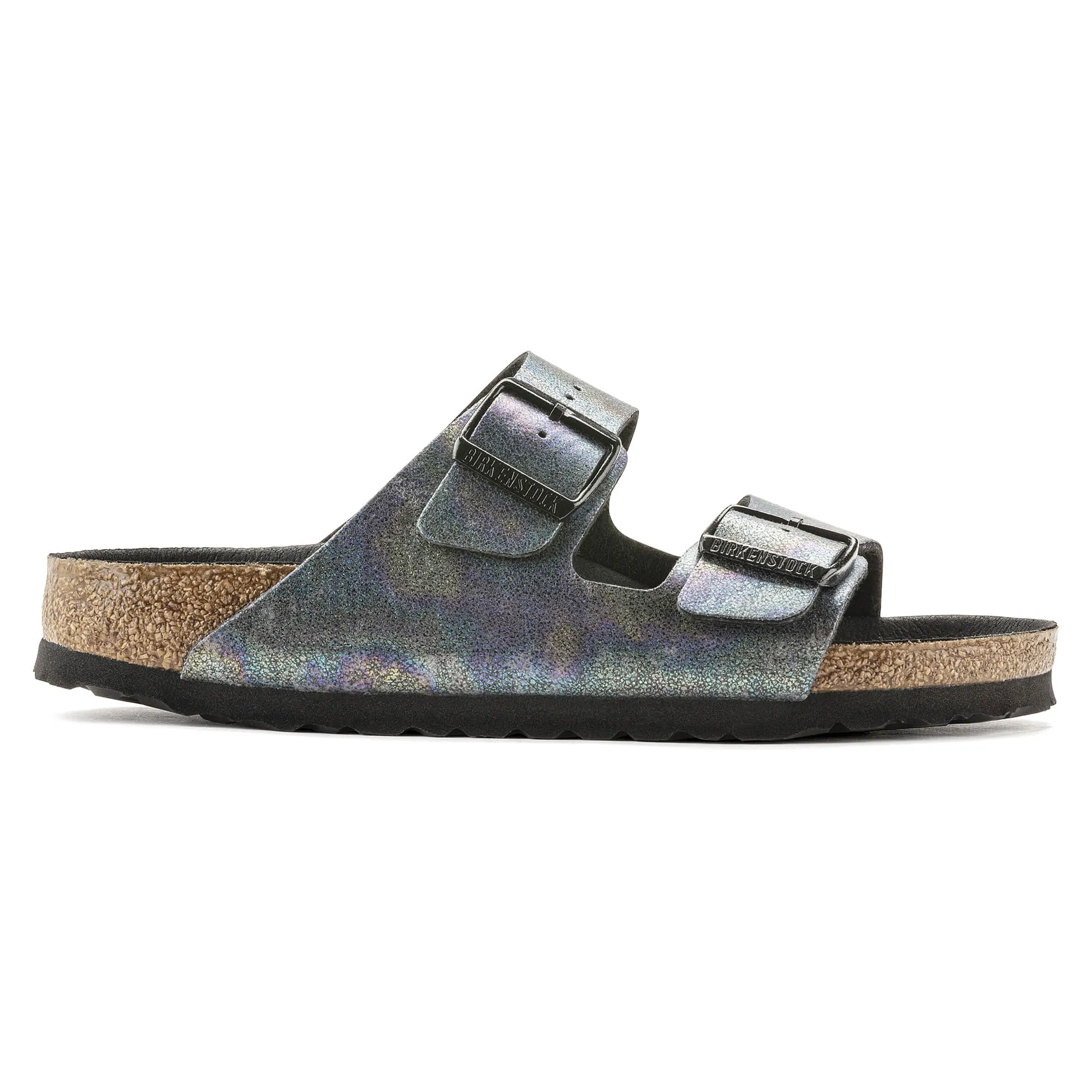 UNISEX BIRKENSTOCK ARIZONA VEGAN MICROFIBER | IRIDESCENT BLACK