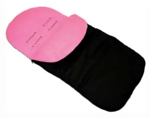 Universal Large Footmuff Black/ Light Pink