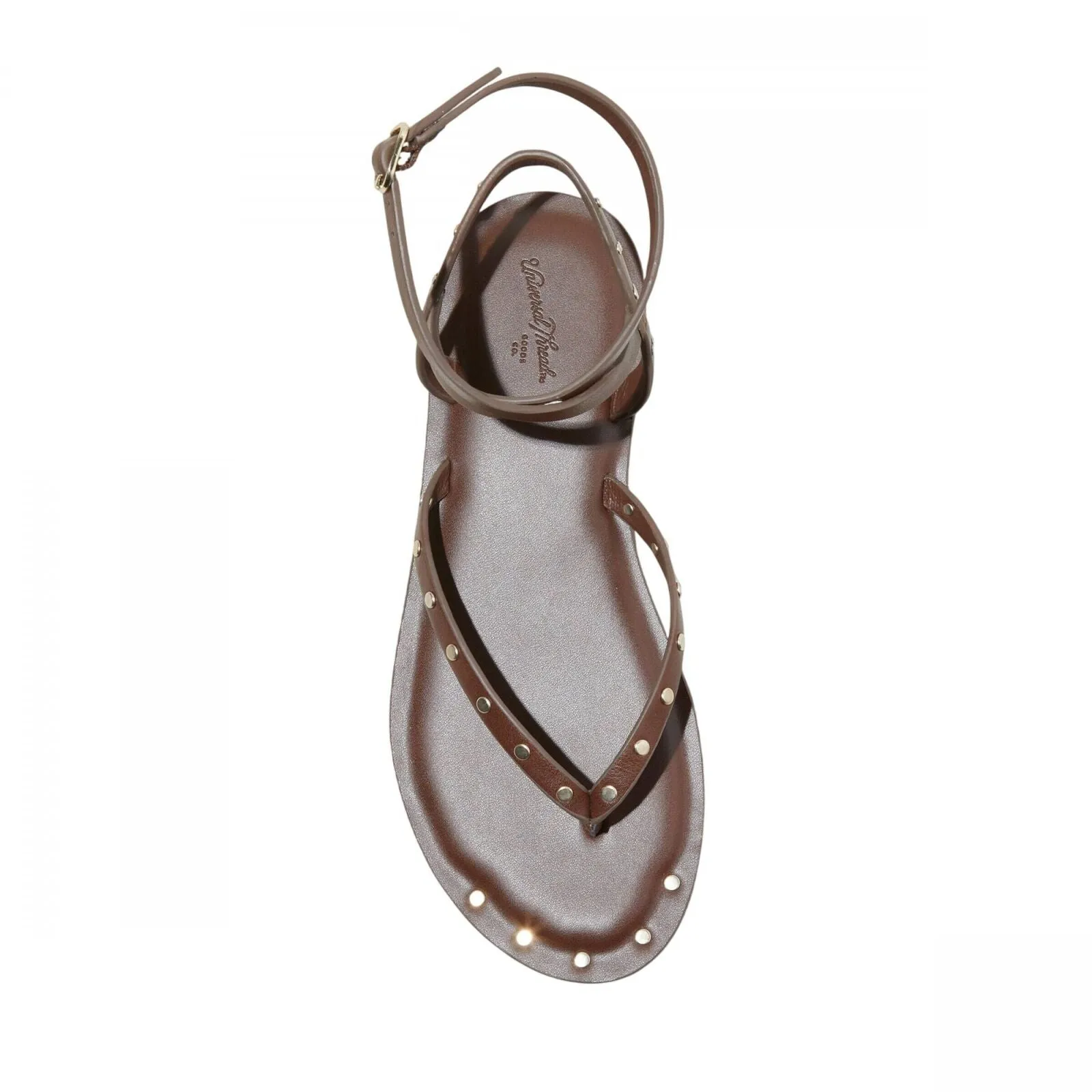Universal Thread Womens Nikki Studded Thong Sandals 89998544 Brown 7M