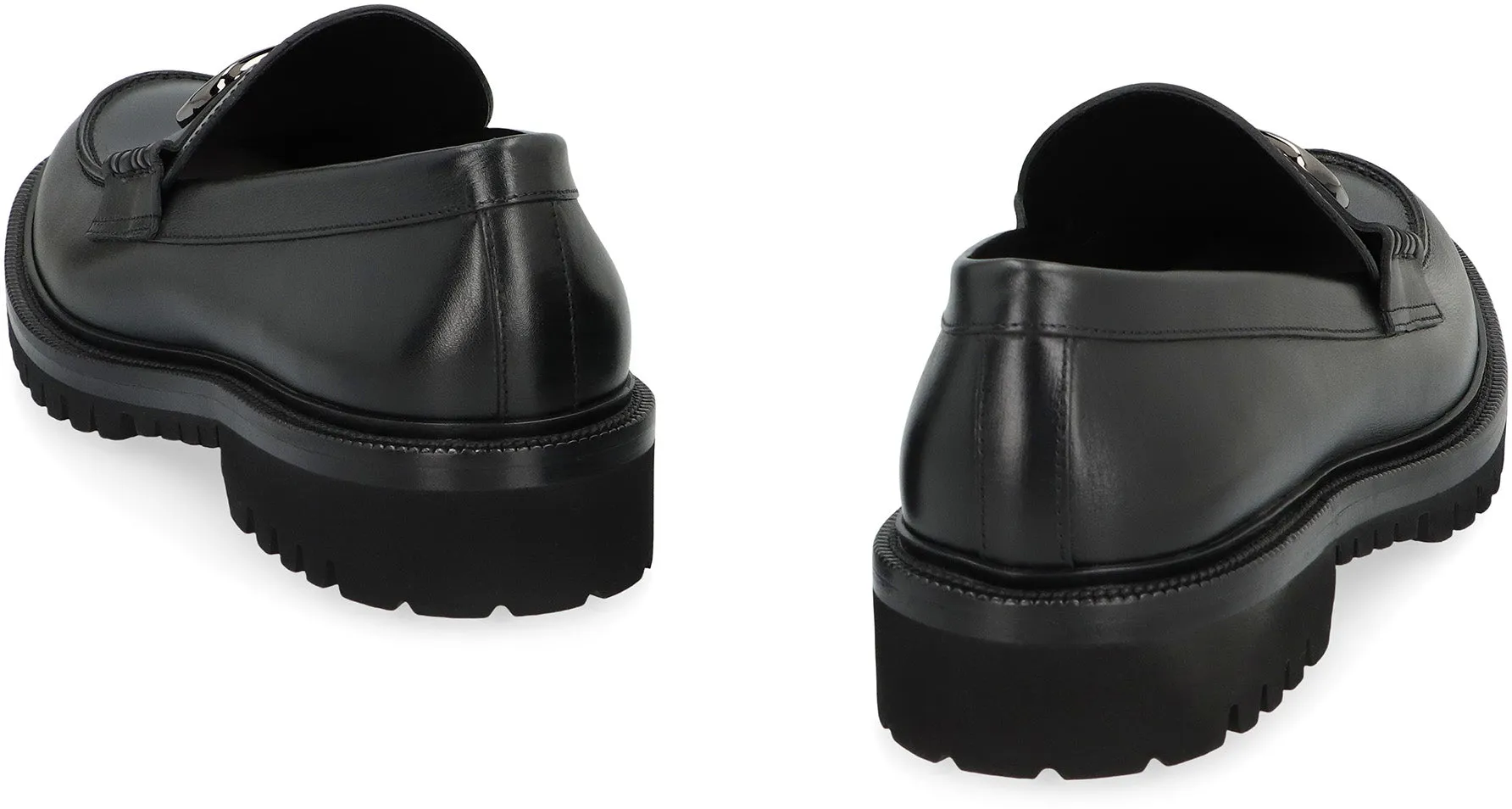 Vlogo leather loafers