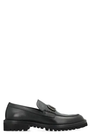 Vlogo leather loafers