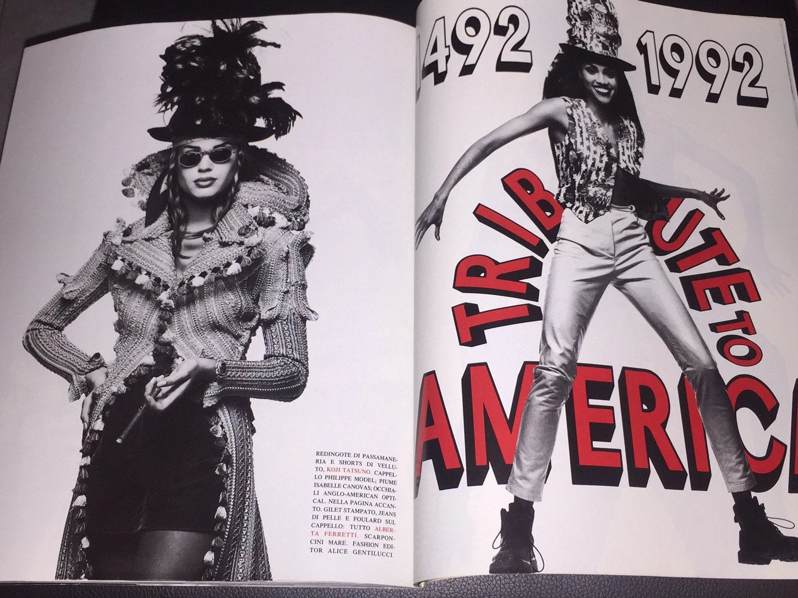 VOGUE Magazine Italia August 1992 ROSIE VELA Carol Alt SUSAN HOLMES Harlow GHAURI