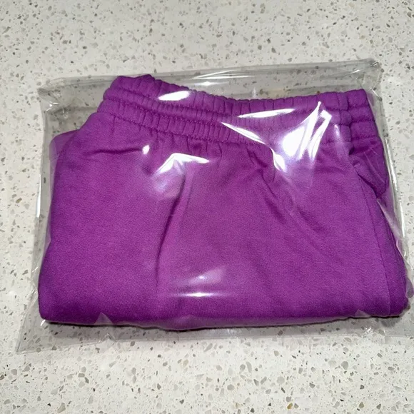 VS VICTORIAS SECRET PINK CAMPUS SWEAT SHORT HOUSE PARTY PURPLE XL