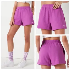 VS VICTORIAS SECRET PINK CAMPUS SWEAT SHORT HOUSE PARTY PURPLE XL