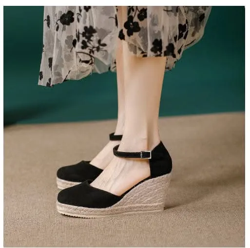 Wedge Women's Shoes Elastic Band
