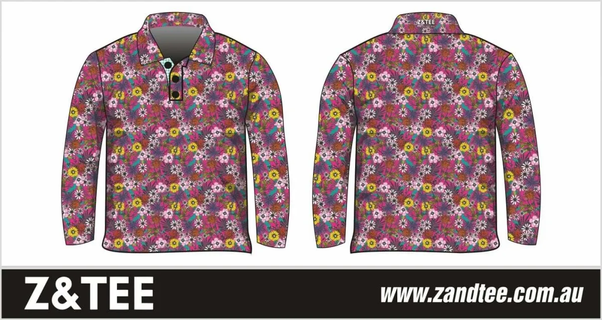 Western | Vintage Wildflower / Fuchsia Fishing Shirt ★Pre-Order★