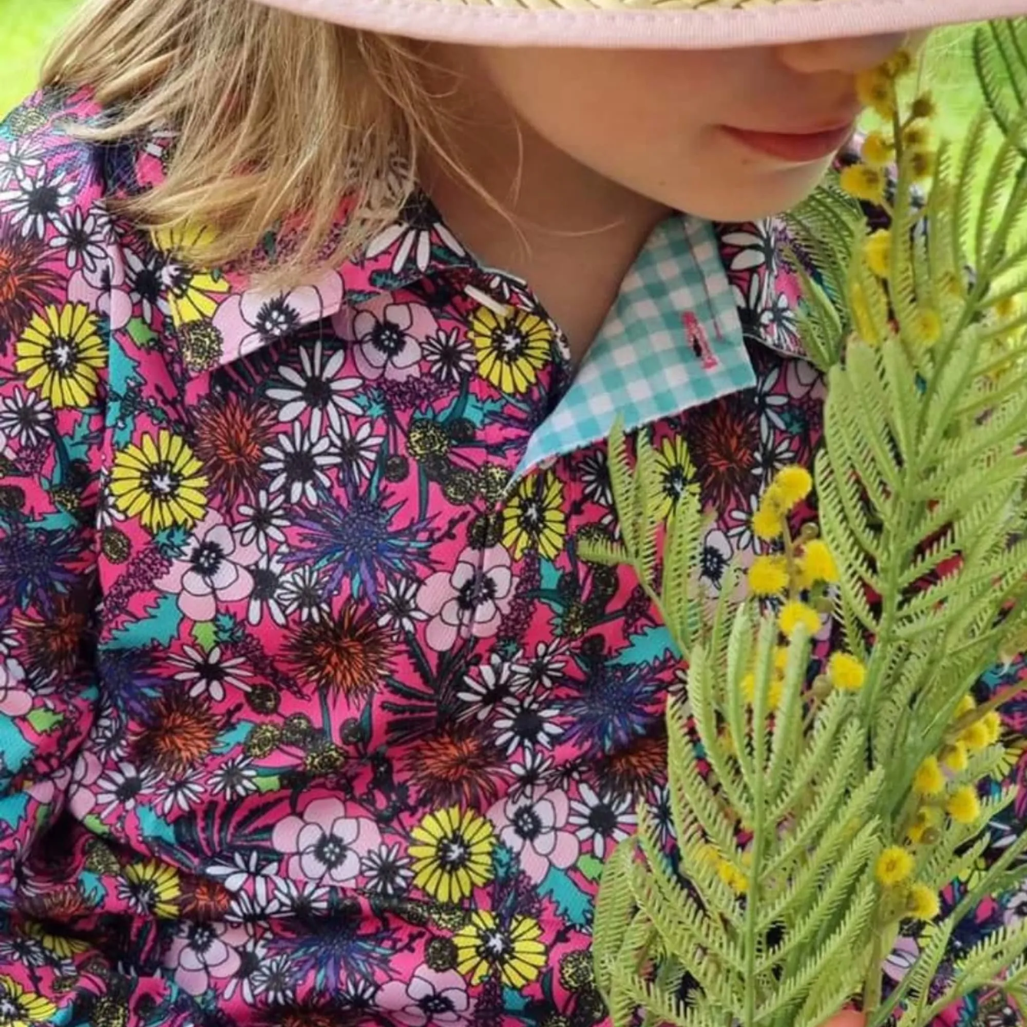 Western | Vintage Wildflower / Fuchsia Fishing Shirt ★Pre-Order★