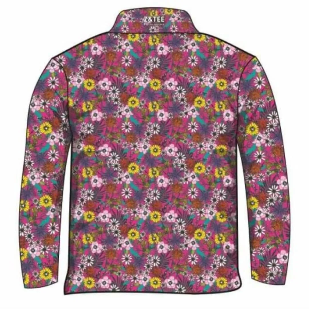 Western | Vintage Wildflower / Fuchsia Fishing Shirt ★Pre-Order★