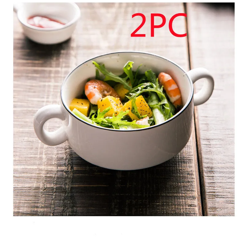 White Ceramic Creative Western Food Plate