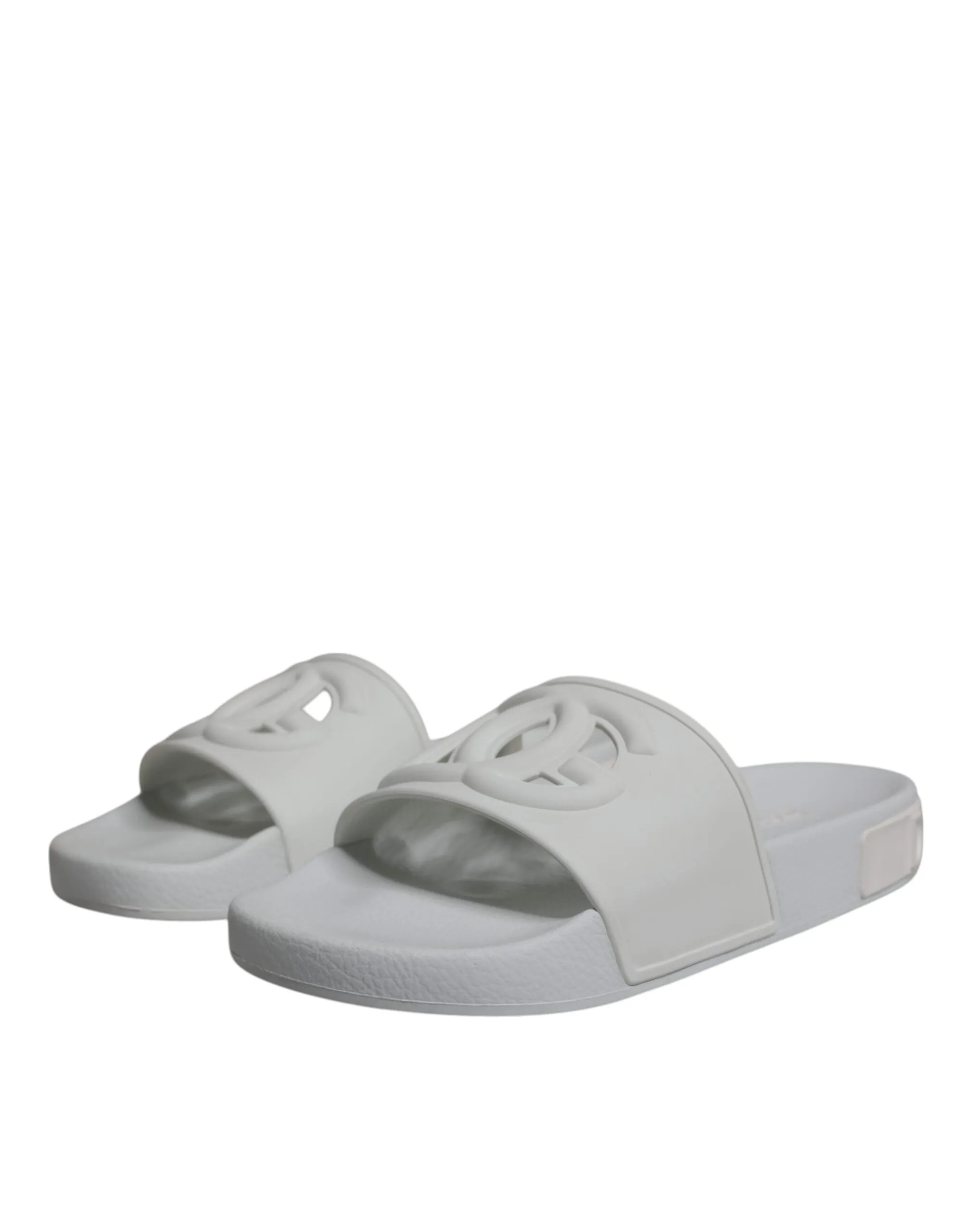 White Rubber Slides Sandals Beachwear Shoes