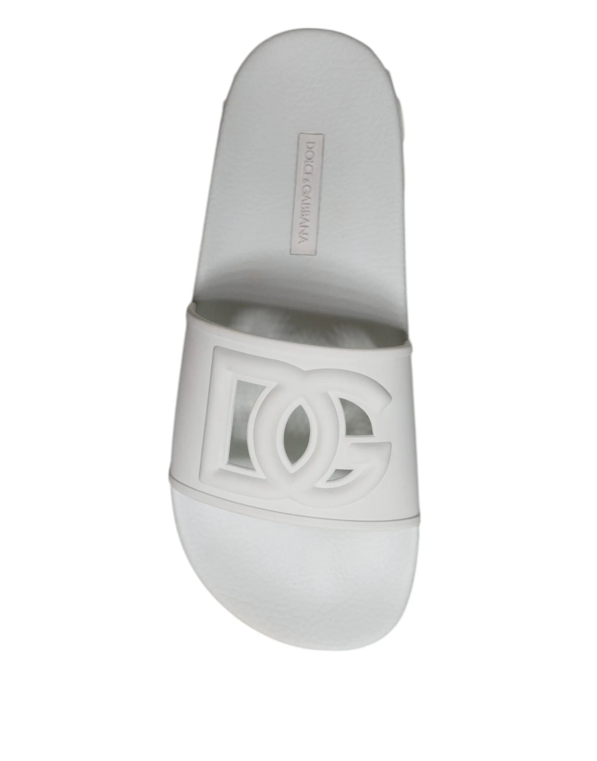 White Rubber Slides Sandals Beachwear Shoes