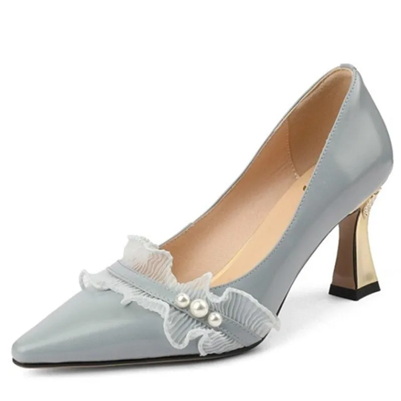 Women Party Pointed Toe Shallow High Heels Pumps
