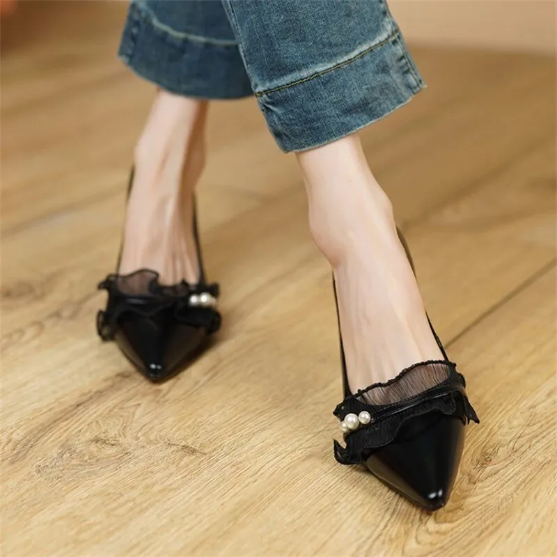 Women Party Pointed Toe Shallow High Heels Pumps