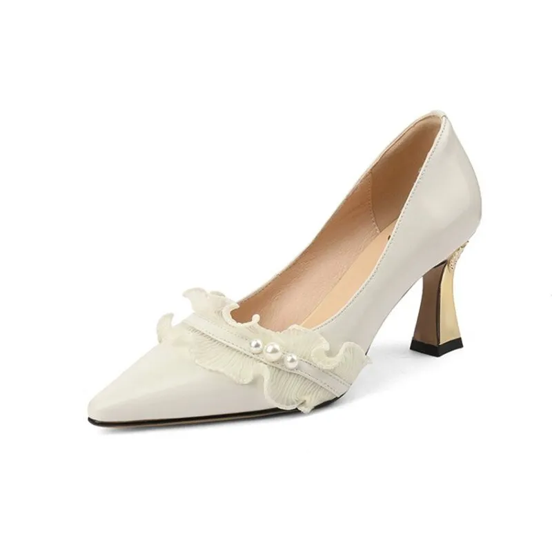 Women Party Pointed Toe Shallow High Heels Pumps