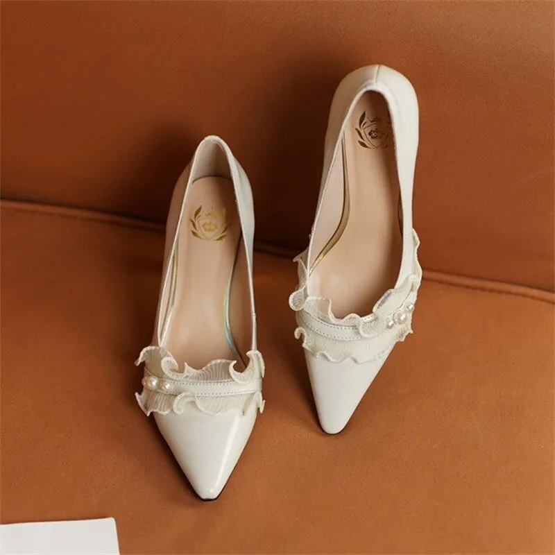 Women Party Pointed Toe Shallow High Heels Pumps