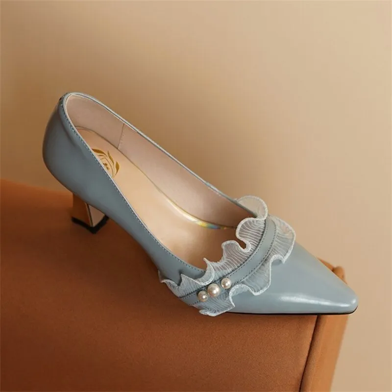 Women Party Pointed Toe Shallow High Heels Pumps