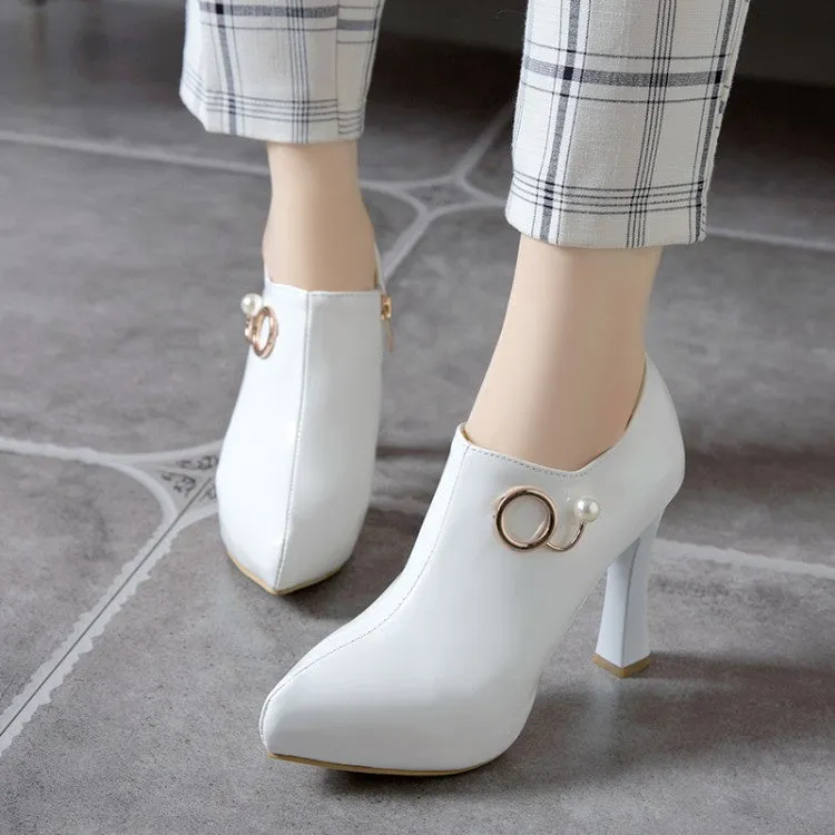 Women Patent Leather High Heels Pumps