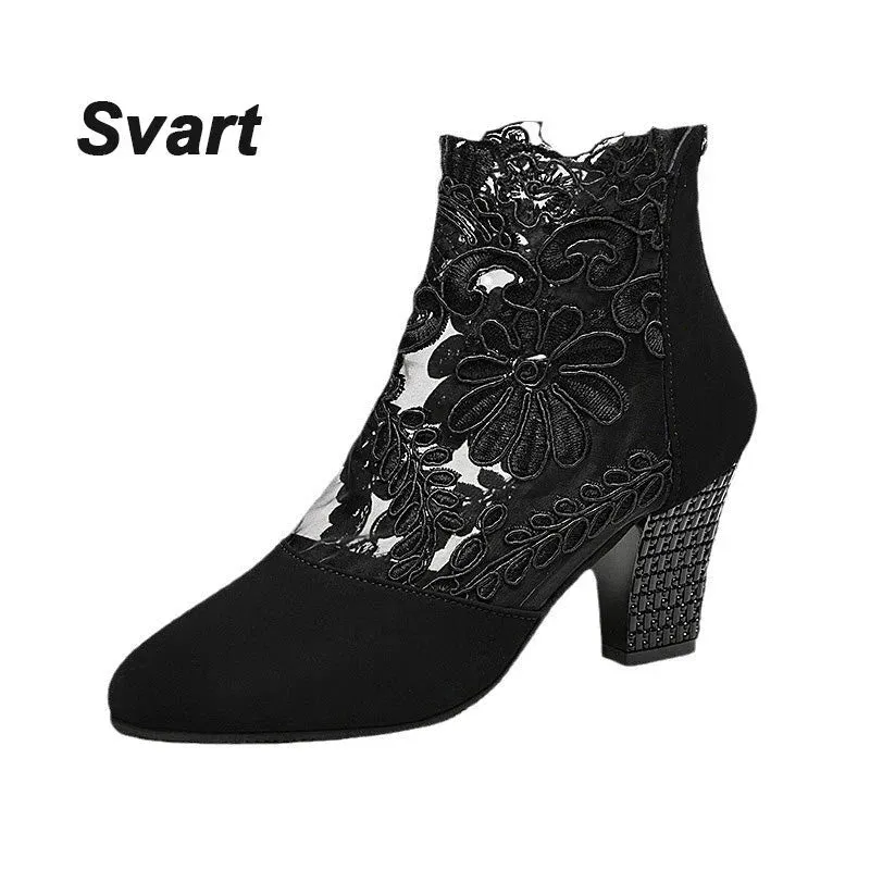 Women's Lace High Heels Sandals