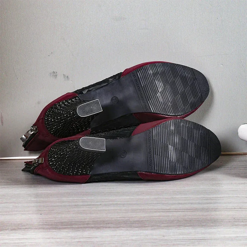 Women's Lace High Heels Sandals