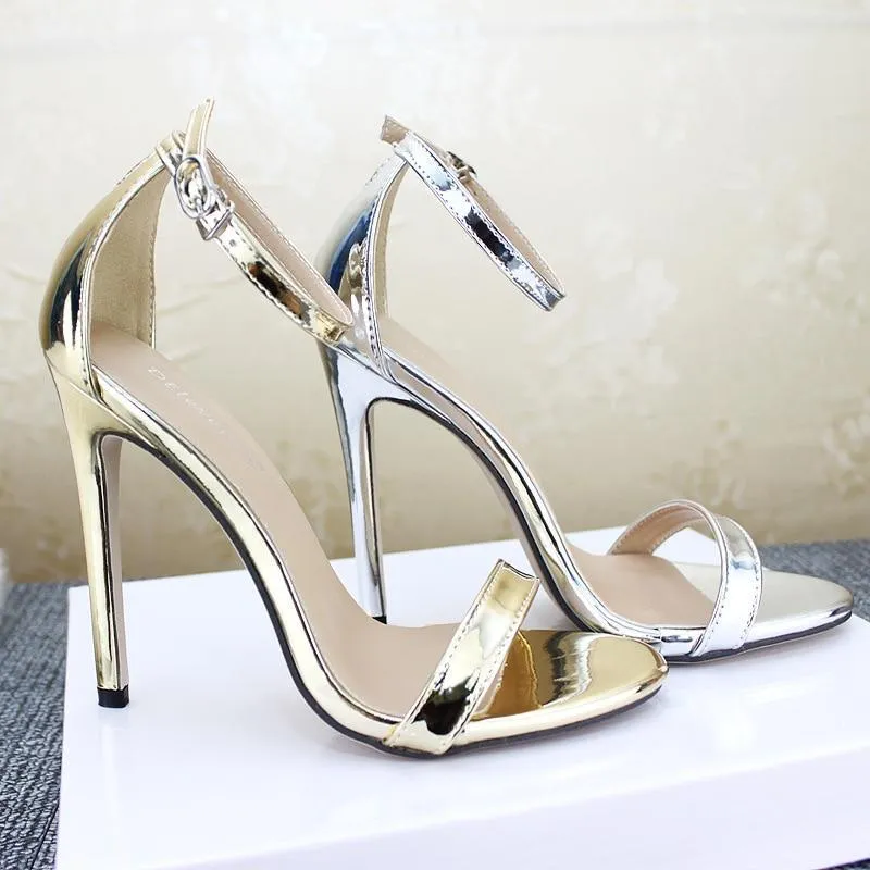 women's Shoes Sandals With Buckle High Heels