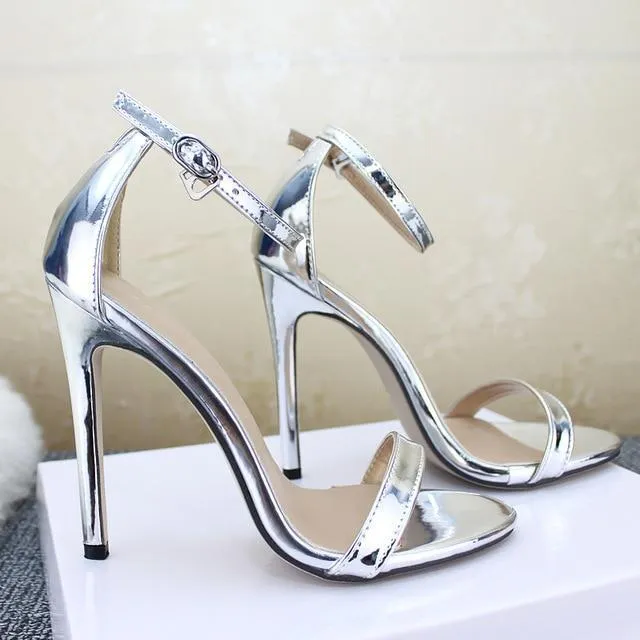 women's Shoes Sandals With Buckle High Heels