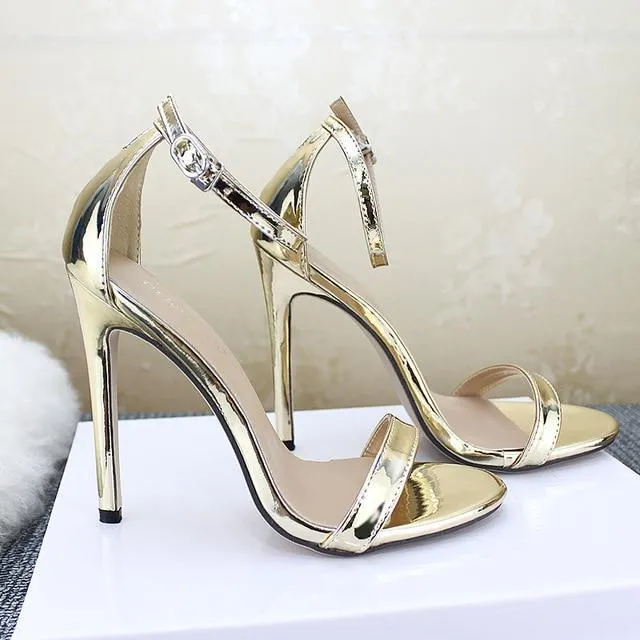 women's Shoes Sandals With Buckle High Heels